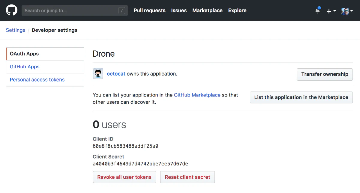 创建 Oauth 应用 创建 Oauth 应用