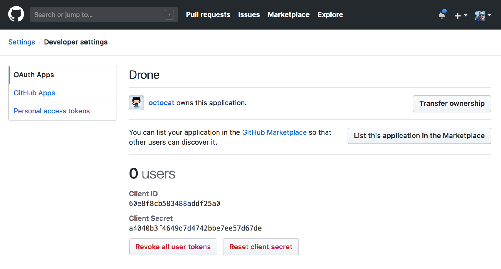 创建 Oauth 应用